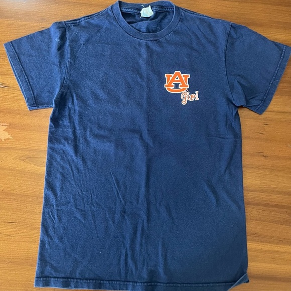 🧡 Navy Auburn Girls Love Aubie Tee | Delta Pro Weight Small - War Eagle AU - Picture 2 of 6